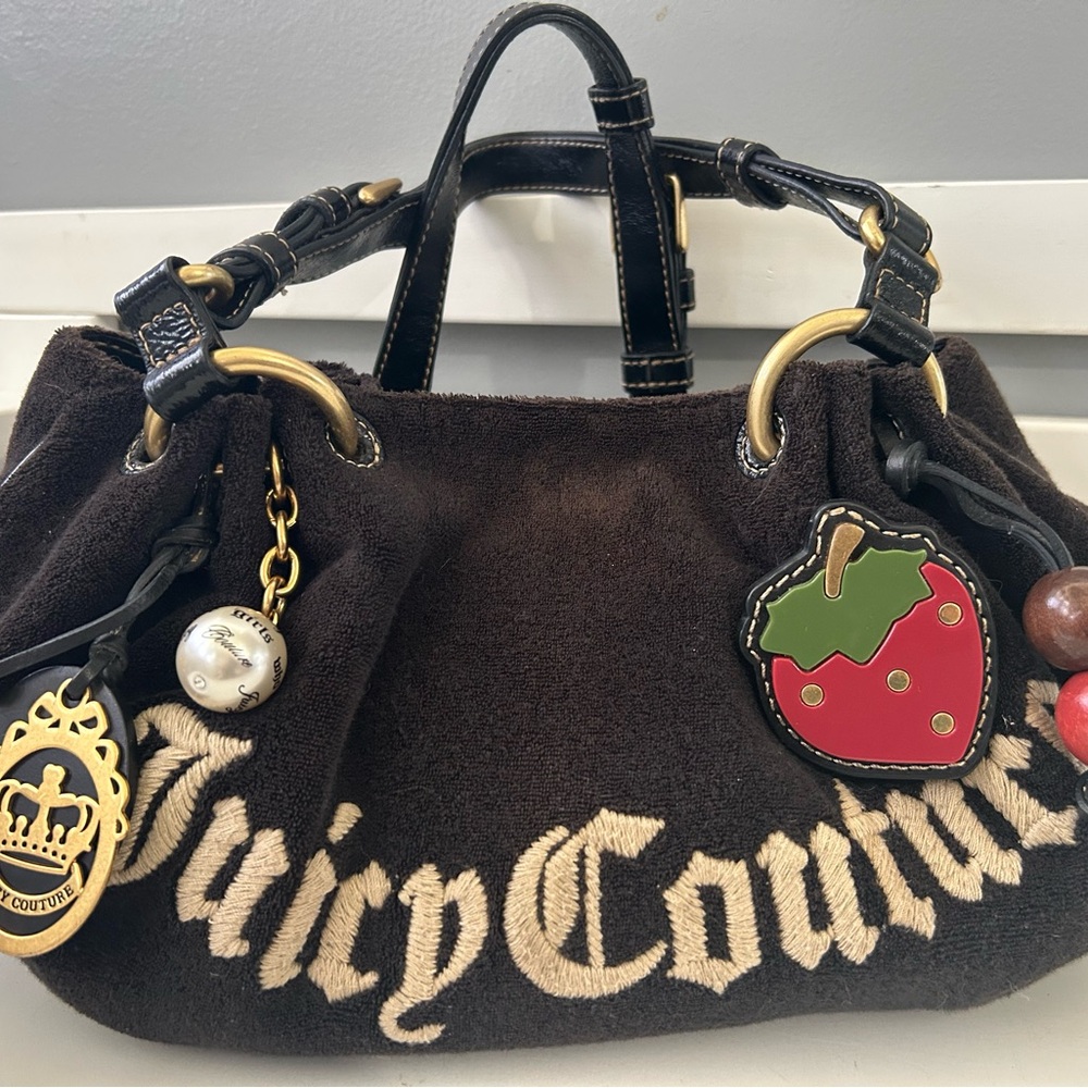 Juicy Couture Black Bag with Gold Accents